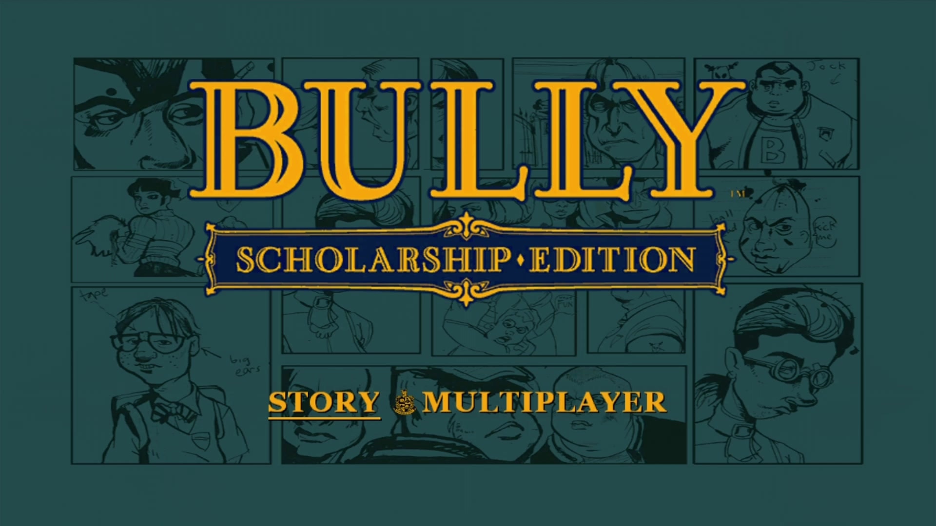 Bully Scholarship Edition title screen for Xbox 360